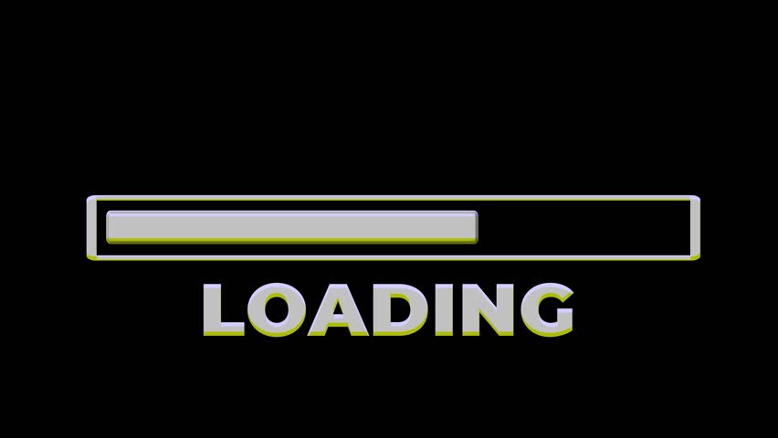  Loading  Bar On Black Background Stock Footage Video 100 