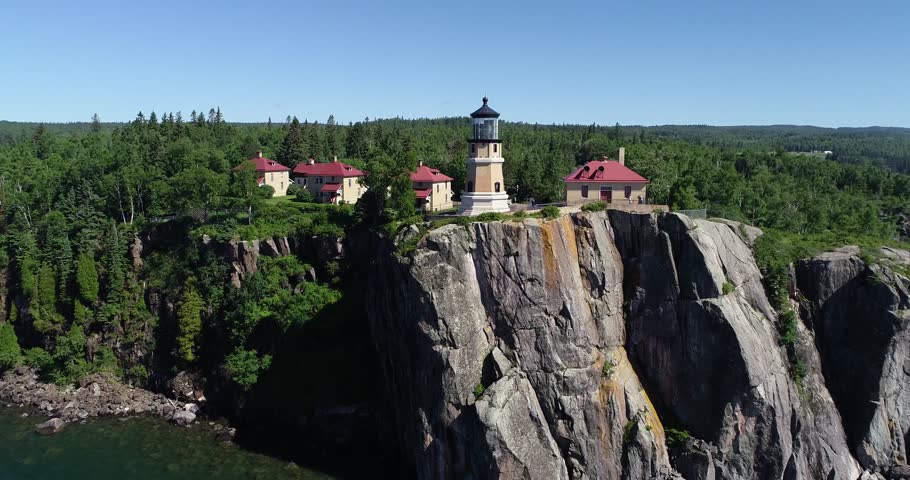 Aerial View of Split Rock Lighthouse - Minnesota