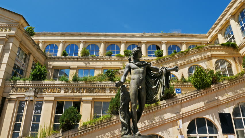 Montpellier,Herault, Occitanie, France.The Antigone district by the Architect Ricardo Bofill