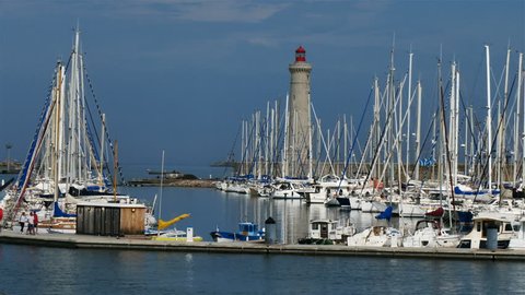 The lighthouse, Sete, Herault, Occitanie, France.