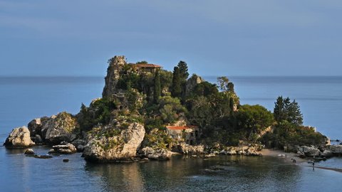 Taormina,Isola Bella, Sicily, Italy. Isola Bella is a small island near Taormina.