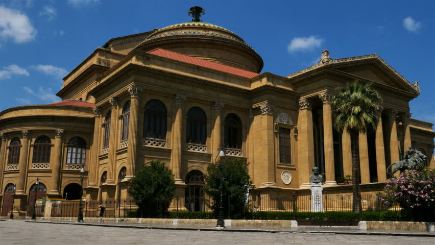  Teatro Massimo Vittorio Emanuele, Piazza Verdi, Palermo, Sicily, Italy