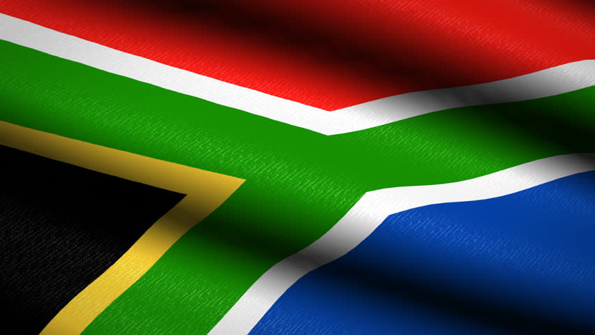 South Africa Flag Waving Textile Textured Background. Seamless Loop Animation. Full Screen. Slow motion. 4K Video Royalty-Free Stock Footage #1021033543