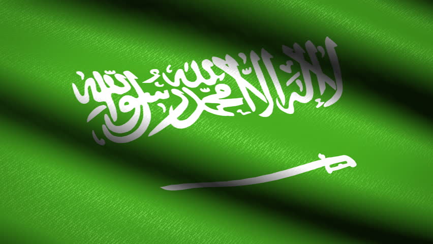 Saudi Arabia Flag Waving Textile Textured Background. Seamless Loop Animation. Full Screen. Slow motion. 4K Video Royalty-Free Stock Footage #1021033882