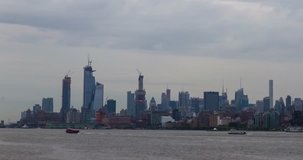 New York City - Day Long Time Lapse on a Cloudy Day