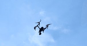 Aerial drone with an action camera