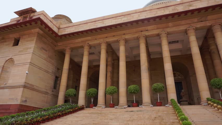 The Rashtrapati Bhavan is the official home of the president located at the Western end of Rajpath in New Delhi, India.