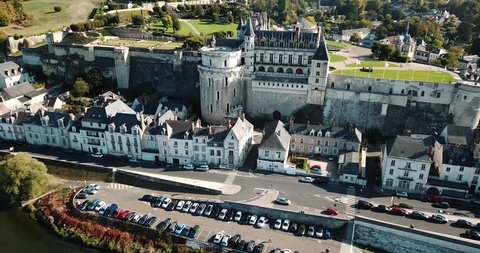 AMBOISE, FRANCE - OCTOBER 8, 2018: Chateau d'Amboise in Amboise, France