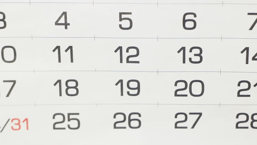 Sticking Markers To Calendar For Don't Forget Important Dates And Plans Royalty-Free Stock Footage #1021084105