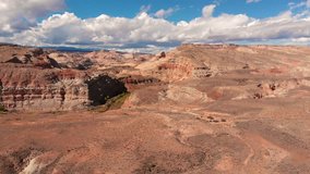 Drone aerial near the east entrance of Capitol Reef National Park
