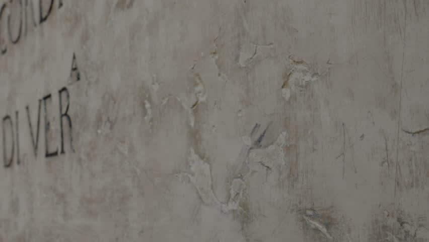 inscription engraved on a marble table in Verona
