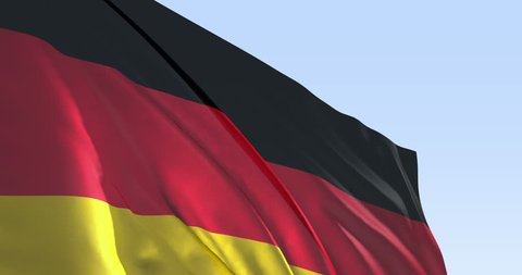 Germany Flag 3D animation, HD, slow motion