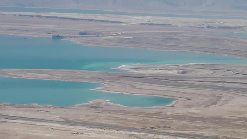 Landscape from the top of the Mountain in Masada National Park, Israel ...