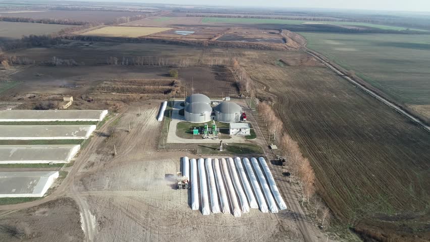 Bio-plant for processing shtkhodov from fields into electricity