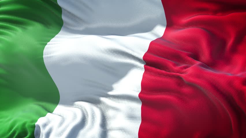 Realistic Flag of Italy Loop Royalty-Free Stock Footage #1021140745