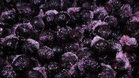 frozen berries rotate. healthy eating concept