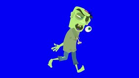 Zombie character animation element for commercial or other digital media uses.
