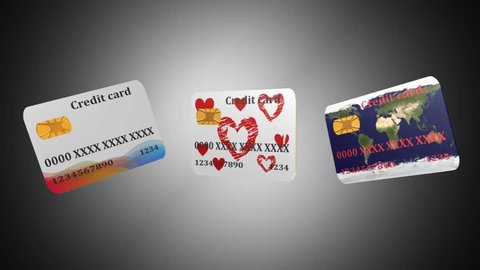 credit card, best 3D illustration, animation