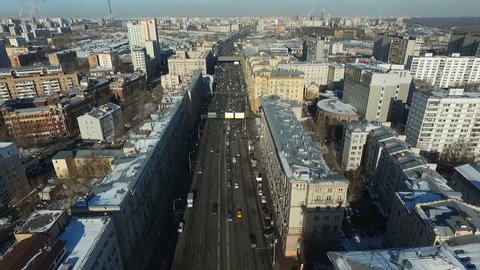 Panorama Aerial View Buildings Houses Mira Avenue