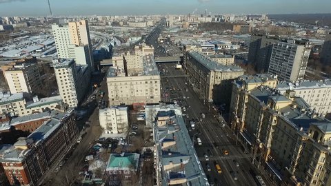 Panorama Aerial View Buildings Houses Mira Avenue
