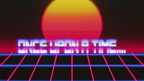 Vhs Tape Screen Capture Retro Futuristic Stock Footage Video (100% ...