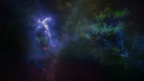  Space Nebula. Flying around the nebula through the stars and other nebulae. Perfectly suited to various thematic ideas about space, and just as a background