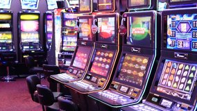 Slot machines in the casino