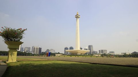 Time Lapse at Monas Jakarta (Monument National Indonesia)
