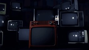 Vintage TVs Turning On Green Screens. Night Tone. You can replace green screen with the footage or picture you want. You can do it with “Keying” effect in After Effects.