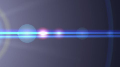Blue colored lens flare transition with streaks and glare to an from white frame