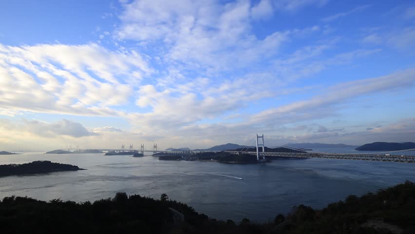 Seto Ohashi Bridge in Kurashiki City, Okayama, Japan