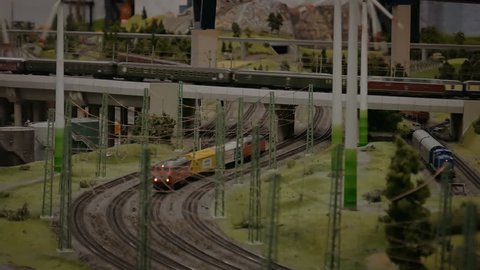 HAMBURG, GERMANY - July 7th, 2018: Miniatur Wunderland museum model railway attraction