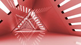 Triangle Looped Futuristic Background Tunnel
