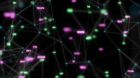 Economic social network.Growing network connections. Loopable. Perfect to use as a technology, communication or social media background. Seamless loop. - Powered by Shutterstock - Get 15% off with code: PIKWIZARD15