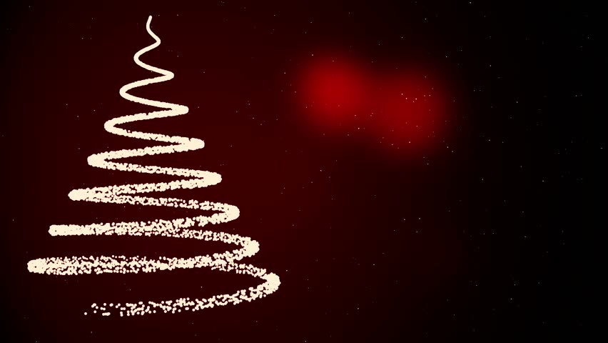 Abstract, spiral Christmass tree with falling up snowflakes and flashing lights on dark red background, winter holidays symbol. Neon Christmass tree, Happy New Year, Merry Christmass concept. | Shutterstock HD Video #1021393141