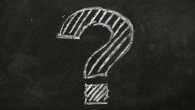 Question mark drawn in chalk on a blackboard - Powered by Shutterstock - Get 15% off with code: PIKWIZARD15