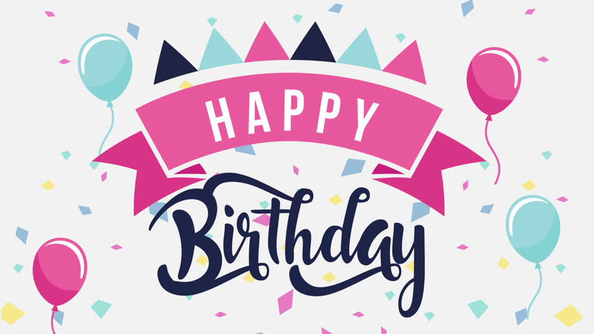 Happy Birthday Greeting Card Animation Stock Footage Video 100 Royalty Free Shutterstock