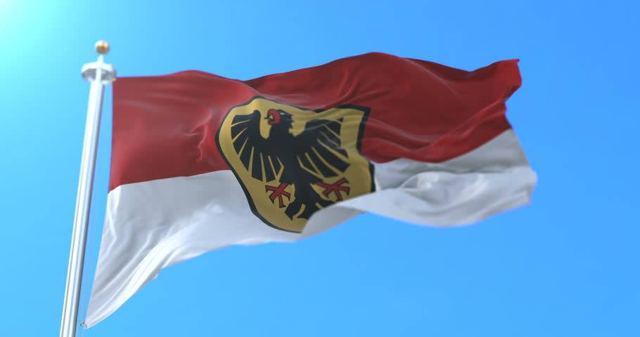 Flag Of Dortmund City In Stock Footage Video 100 Royalty Free 1021412713 Shutterstock