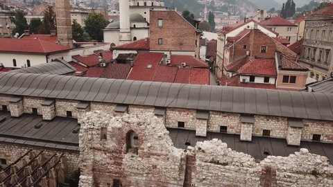 Amazing aerial footage of the city of Sarajevo. Footage made during summer time.