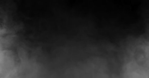 Atmospheric smoke 4K. Haze background. Abstract smoke cloud. Smoke in slow motion on black background. White smoke slowly floating through space against black background. Mist effect. Fog effect. 
