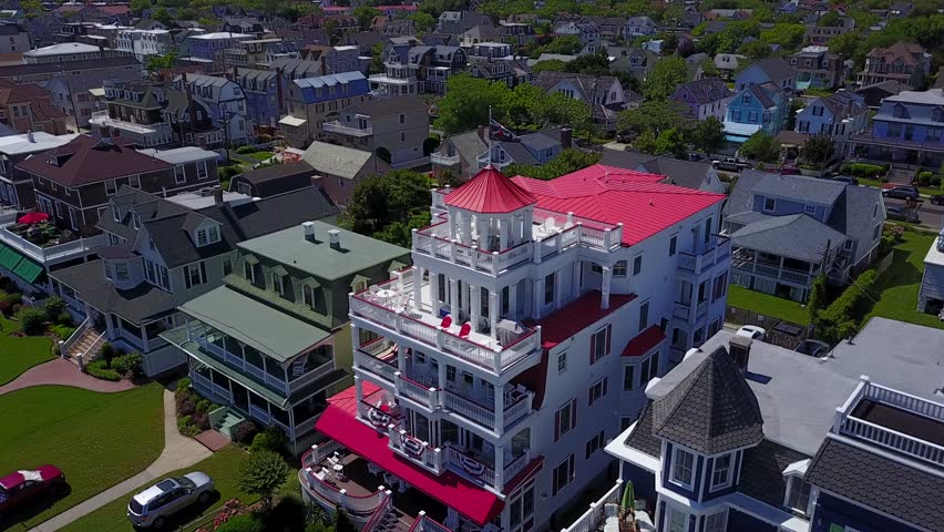 Cape May , New Jersey Victorian Architecture aerial