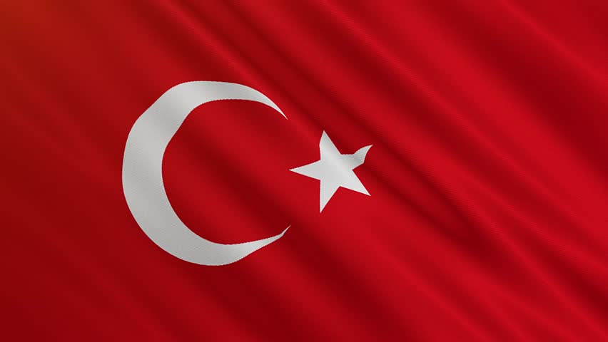 Turkish Flag Is Waving Rendering Stock Footage Video 100 Royalty Free 1021463146 Shutterstock