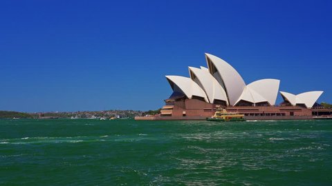 SYDNEY, AUSTRALIA - DECEMBER 1 2018: Circular Quay boat traffic 04 - Ferry and pleasure boat traffic in and around Circular Quay in Sydney Harbour close to the bridge and Sydney Opera House. 