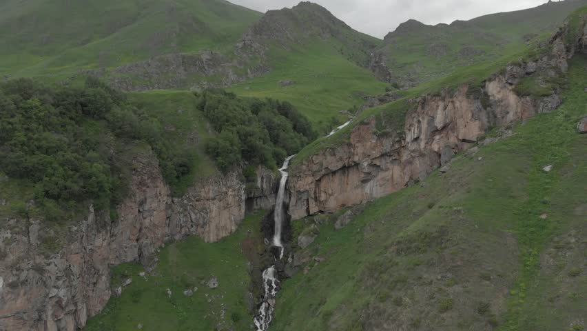 waterfall in the mountains of Georgia