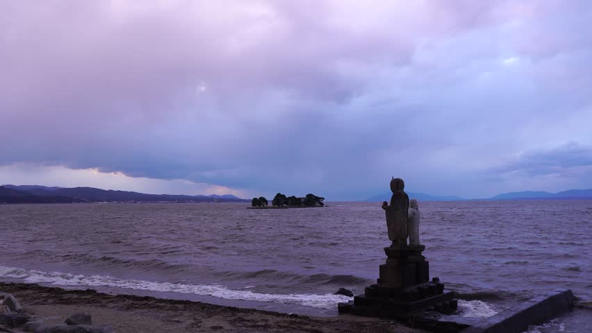 Lake-Shinji in Matsue, Shimane, Japan