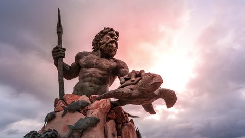 Hero of the Sea, King Neptune Reigns. A Virginia Beach Mythical Sculpture Time Lapse.
