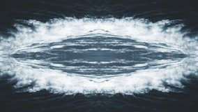 Mirror Waves Ocean Opening Background. Ocean waves top view mirror style to use as background, transition and texture. - Powered by Shutterstock - Get 15% off with code: PIKWIZARD15