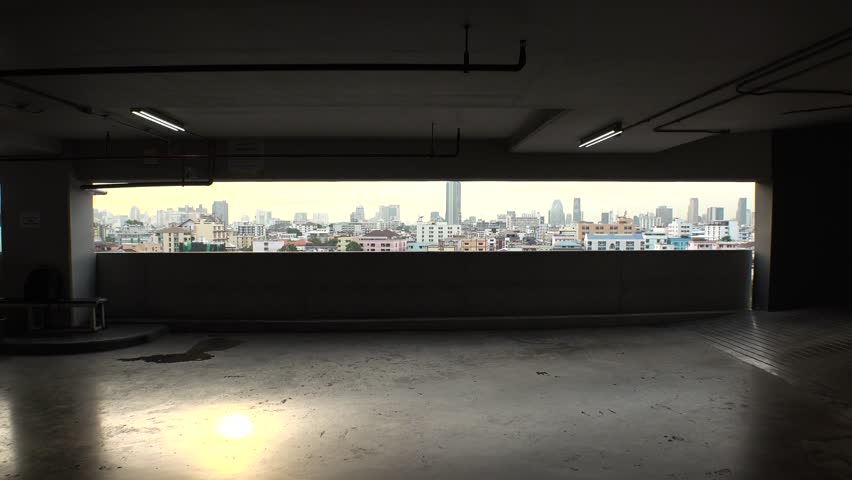 BANGKOK,  THAILAND - CIRCA OCTOBER 2018 : View of RATCHADA ROT FAI NIGHT MARKET in sunset time.