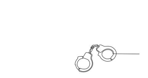 Self Drawing Animation One Line Drawing Stock Footage Video (100% ...
