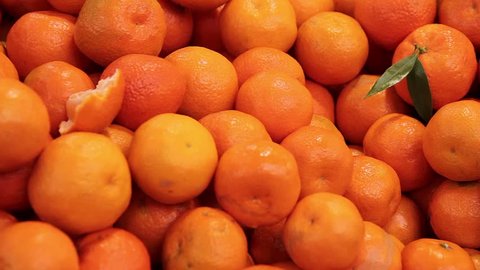 tangerine crop close up